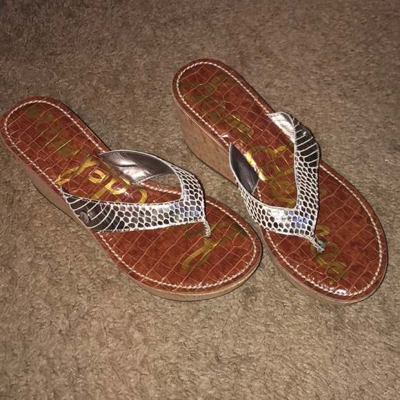 Sam Edelman Silver Platform Sandals - Picture 5 of 5